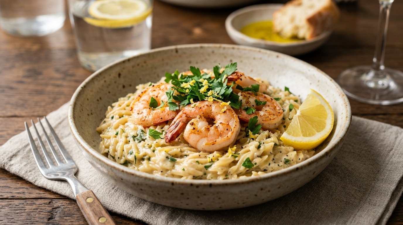 Cremeuses Sous La Cuillere Ces Petites Pates Aux Crevettes Et Au Citron Vous Feront Oublier Le Risotto Du Vendredi Soir Featured