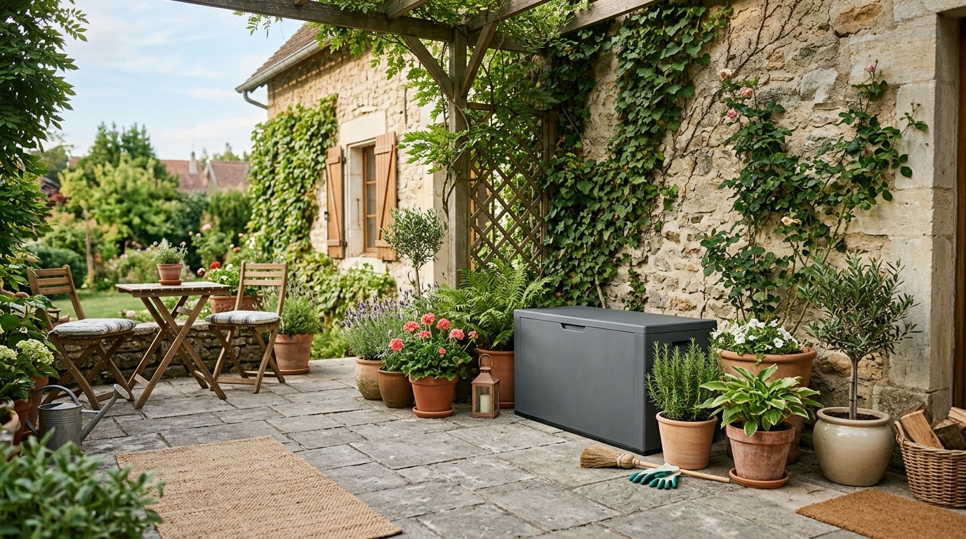 Elle A Enfin Desencombre Sa Terrasse Pour Moins De 30 E Grace A Ce Coffre De Jardin Castorama Featured