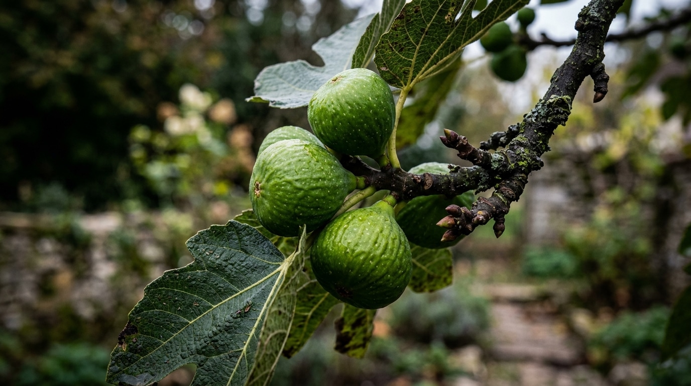 Figues Encore Vertes En Octobre Passe Un Certain Seuil De Temperature Elles Ne Muriront Plus Jamais Sur Larbre Featured