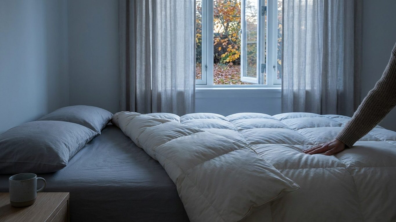 Fini la couverture supplémentaire pliée au pied du lit chaque automne : ce que les spécialistes du sommeil posent à la place