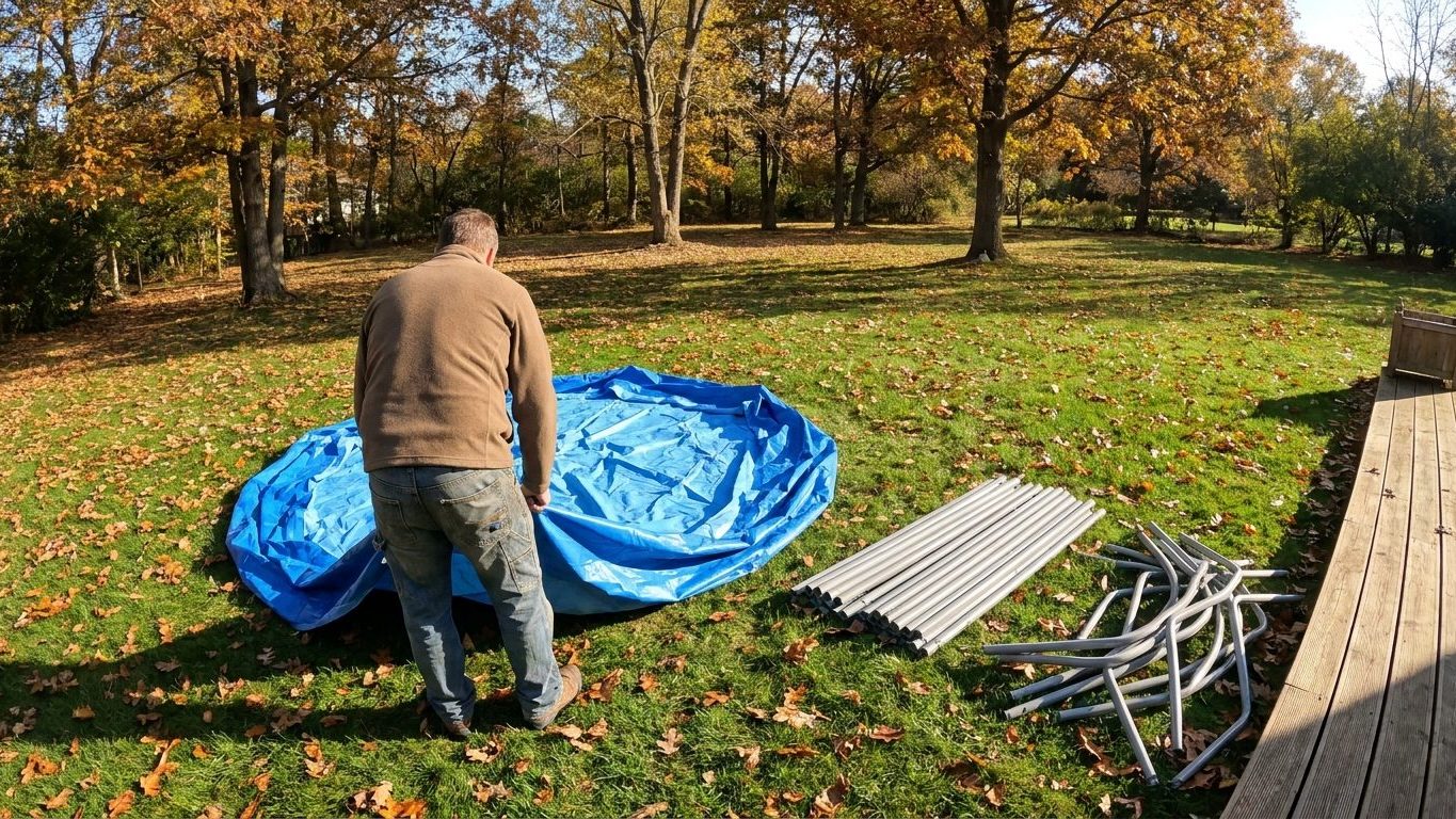 Fini la piscine tubulaire laissée pleine jusqu'à l'hiver : ce que les piscinistes font à la place se décide avant la fin d...