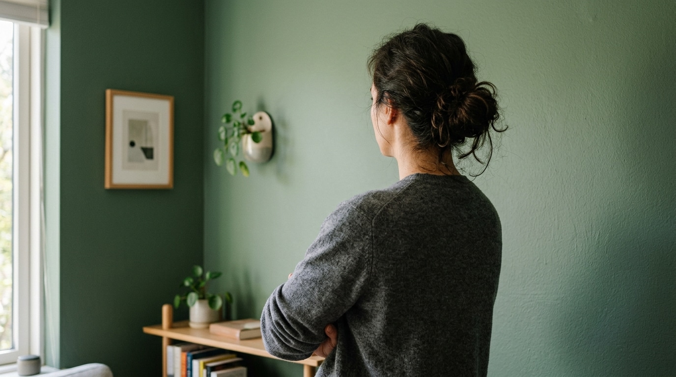 Fini Le Vert Sauge Sur Les Murs Du Salon La Teinte De 2027 Se Voit Des La Tombee Du Jour Et Elle Change Tout Featured