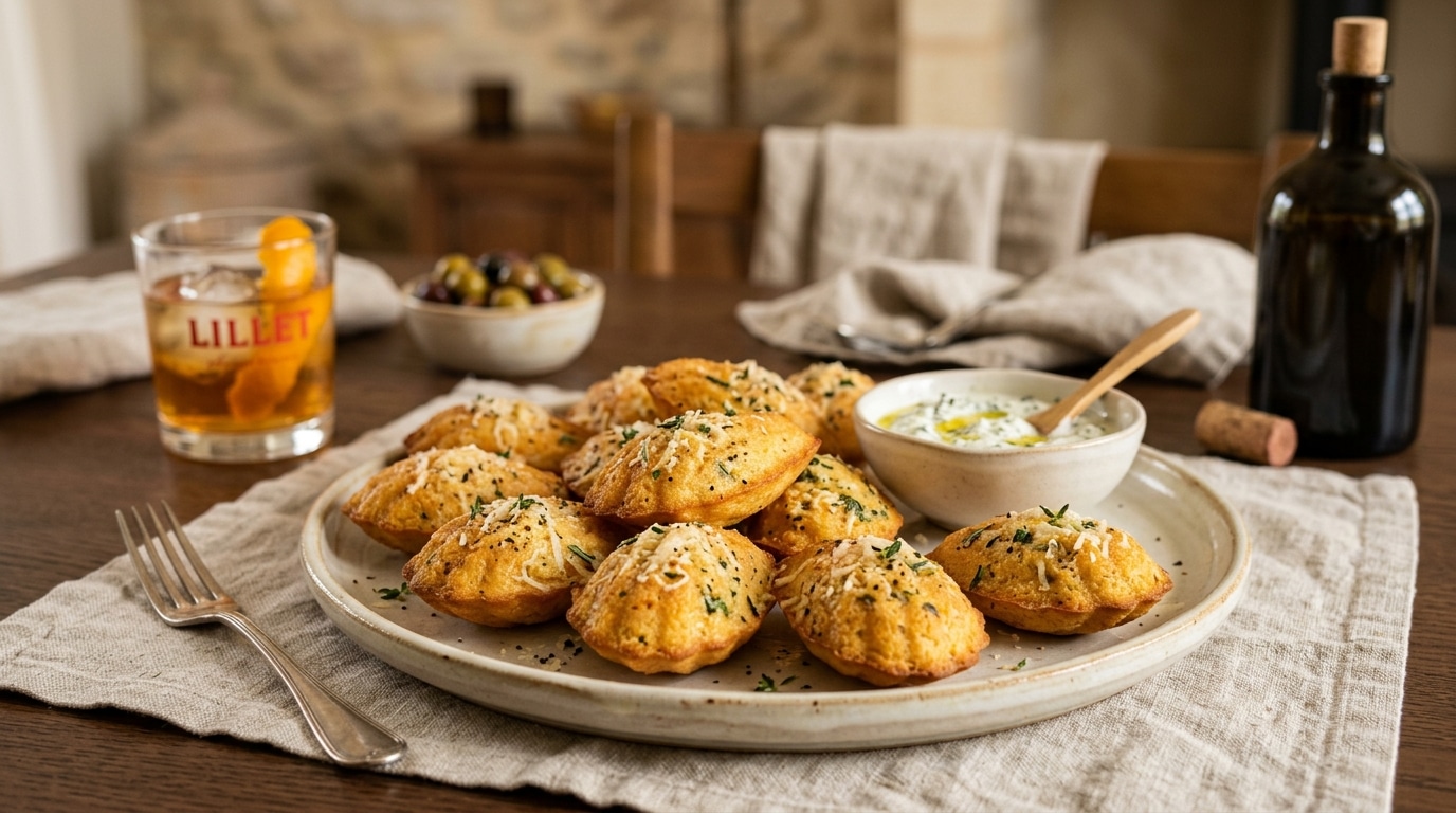 Fini Les Gateaux Aperitifs En Sachet Ces Petites Madeleines Au Parmesan Et Aux Herbes Du Balcon Se Picorent Jusqua La Derniere Featured