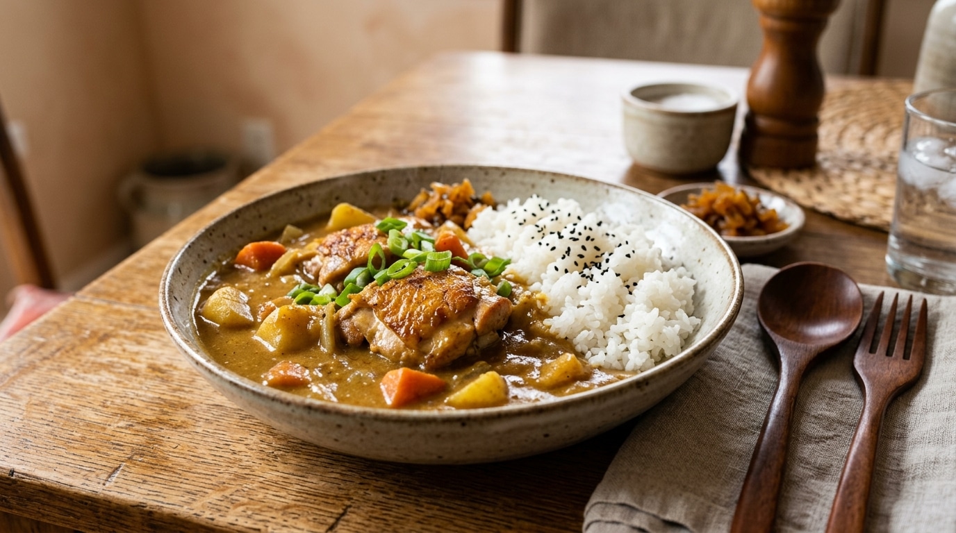 Fini Les Surgeles Qui Pesent Sur Lestomac Ce Curry Japonais Cremeux Au Poulet Est Pret En 30 Minutes Et Cest Autrement Plus Leger Featured