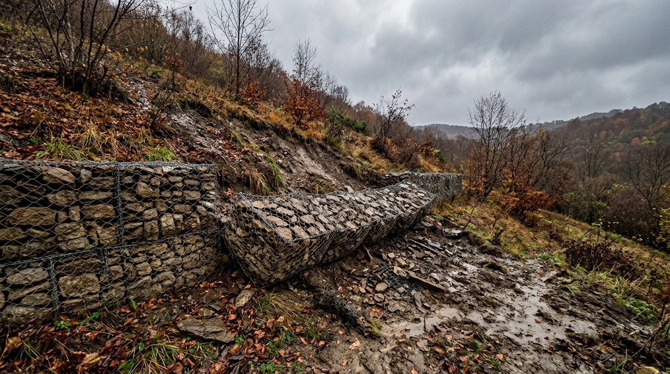 Il A Monte Un Muret En Gabions Pour Retenir Sa Pente Aux Premieres Pluies Dautomne Le Macon A Compris Pourquoi Une Rangee Avancait Featured
