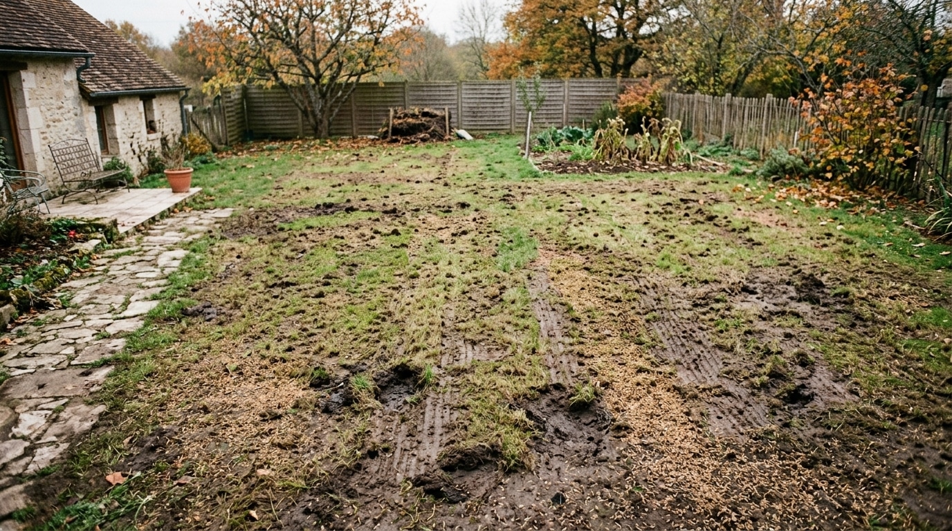 Il Voulait Densifier Sa Pelouse Avant Lhiver Apres La Scarification Les Premiers Semis Ont Surtout Souligne Les Trous Featured