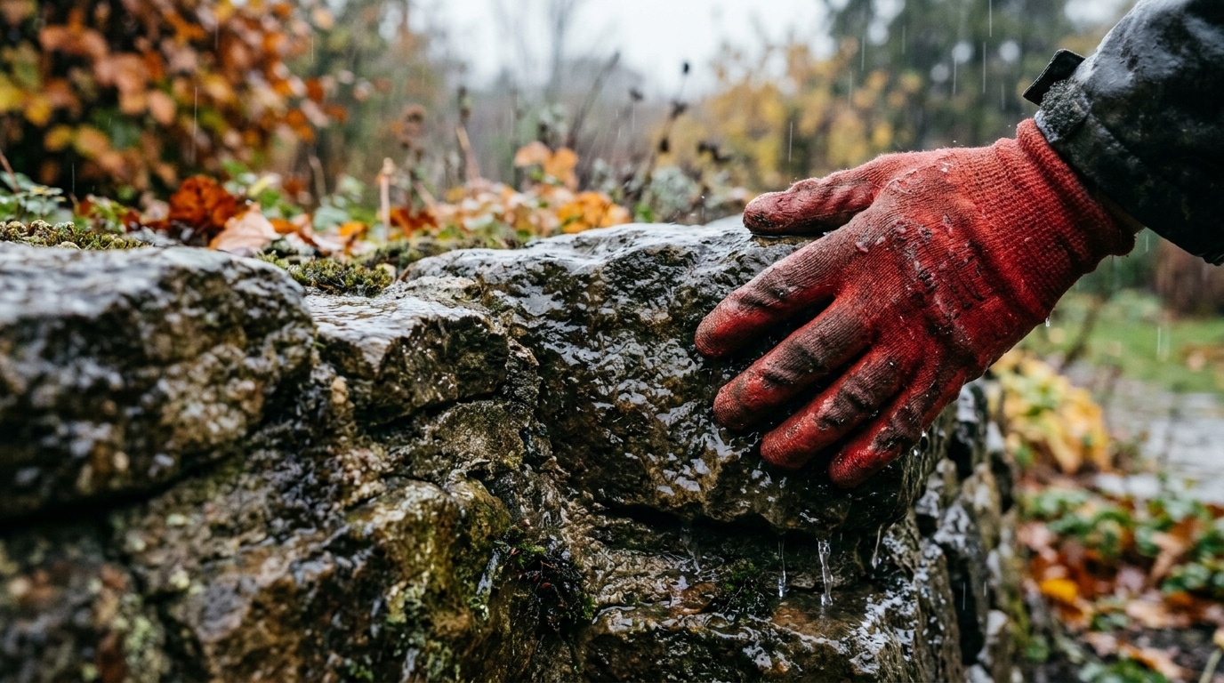 Il Voulait Retenir La Terre De Son Jardin En Pente Aux Premieres Pluies Labsence De Ce Drainage A Fait Bouger Tout Le Muret Featured