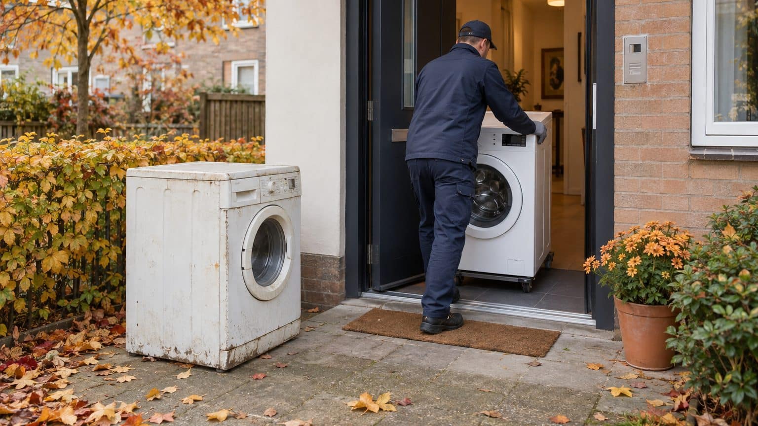 J'ai fait livrer mon lave-linge neuf en comptant sur le livreur pour emporter l'ancien : sur le pas de la porte, on m'a ré...
