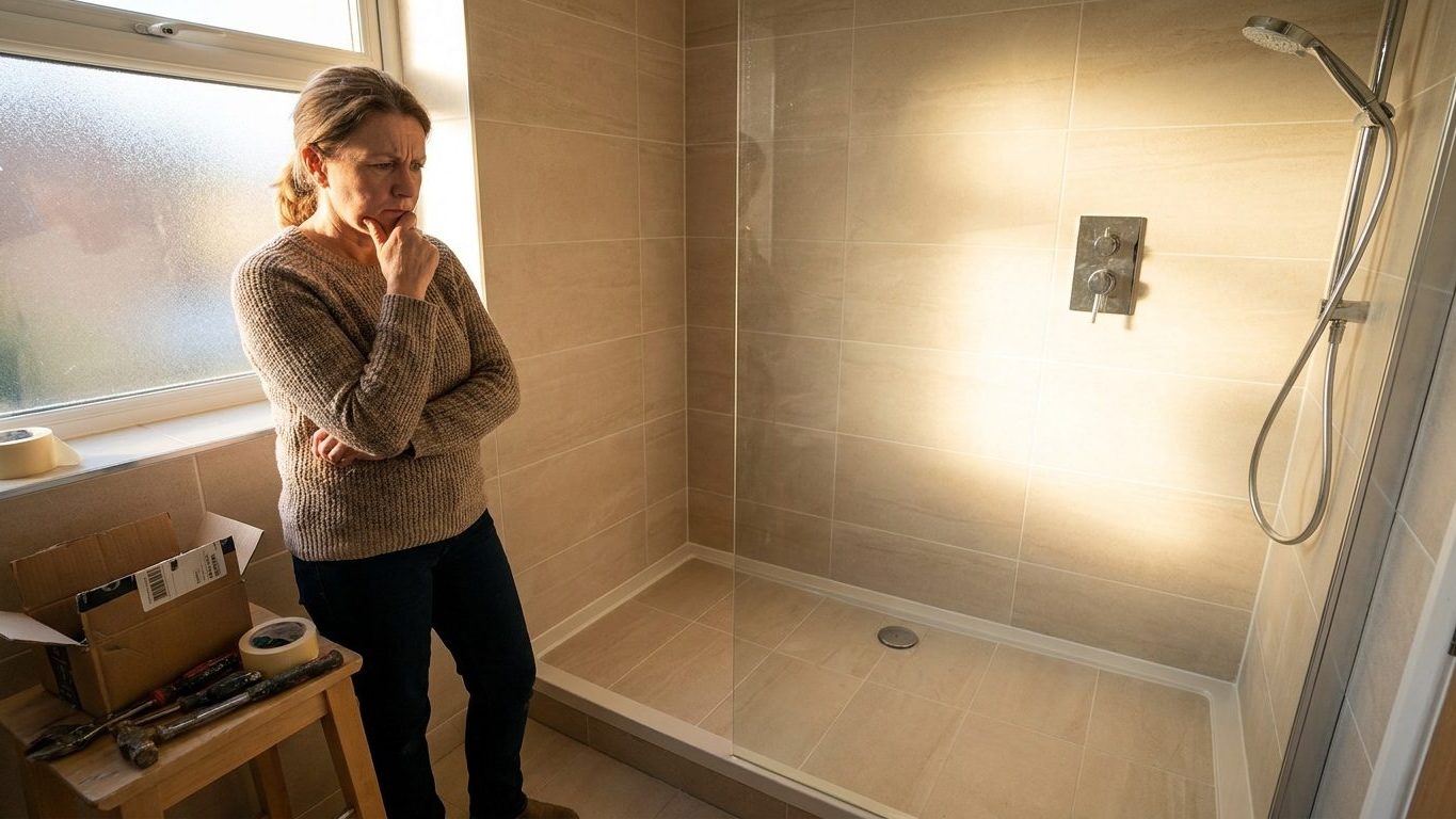 J'ai fait poser ma douche de plain-pied sans rien demander à personne : voici l'aide que ces travaux déjà finis m'ont fait...