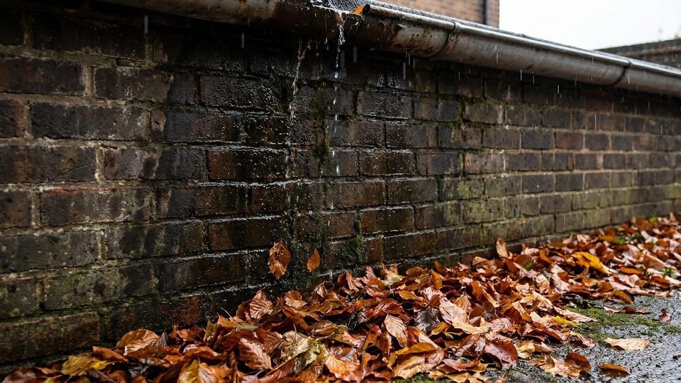 J'ai fait traiter ma toiture à l'anti-mousse en septembre pour passer l'hiver tranquille : c'est la gouttière qui a parlé ...