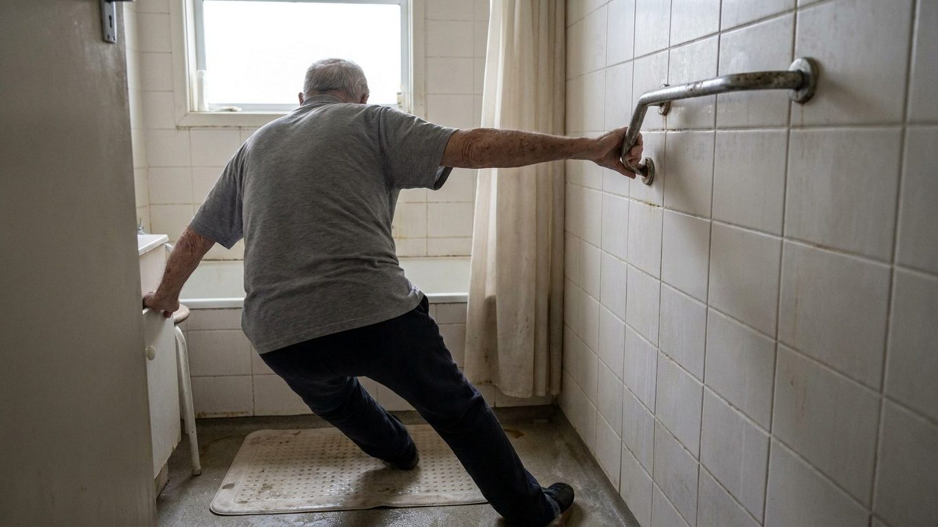 J'ai fixé la barre d'appui de ma douche avec les vis livrées dans la boîte : le matin où je me suis rattrapé dessus, j'ai ...