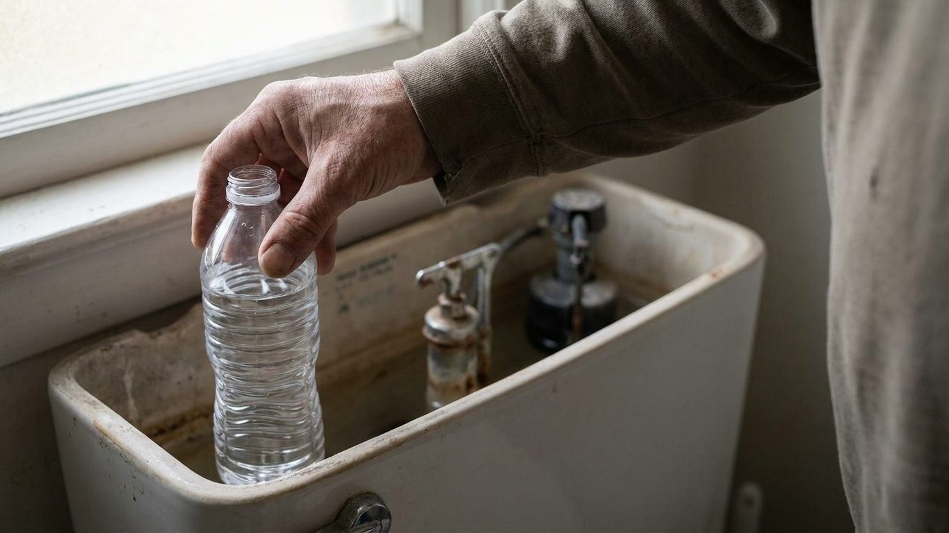 J'ai mis une bouteille d'eau fermée dans le réservoir de mes toilettes pour économiser : au bout de trois mois, c'est le m...