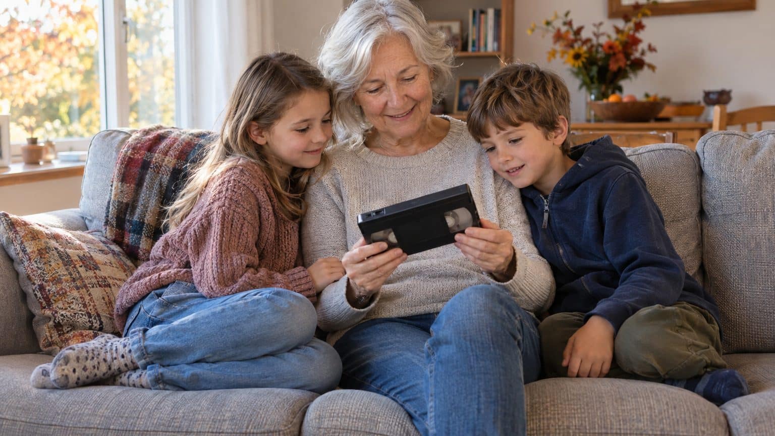 J'ai ressorti du grenier la cassette VHS de notre mariage pour la montrer à mes petits-enfants : quand l'image est apparue...
