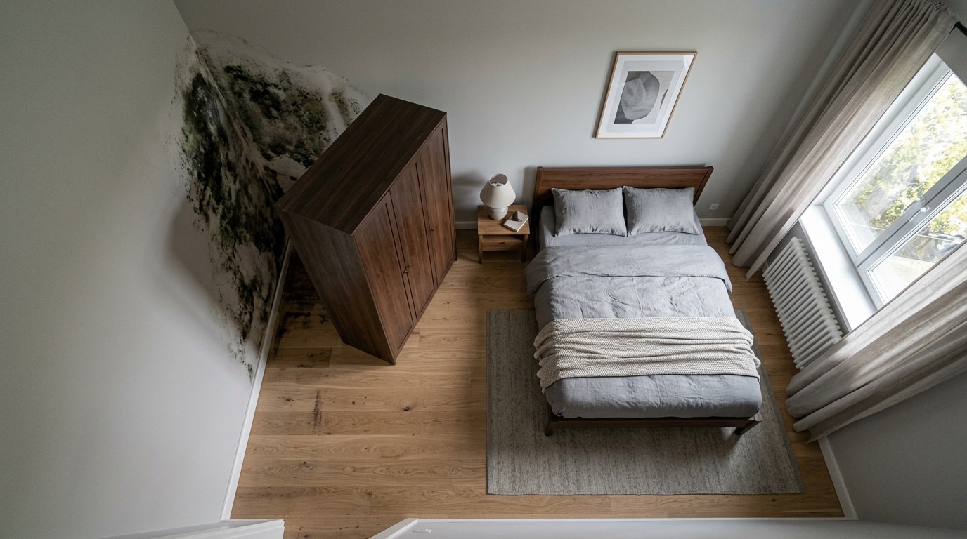 Jai Plaque Mon Armoire Contre Le Mur De La Chambre Juste Pour Gagner De La Place Au Premier Hiver En La Deplacant Jai Compris Featured