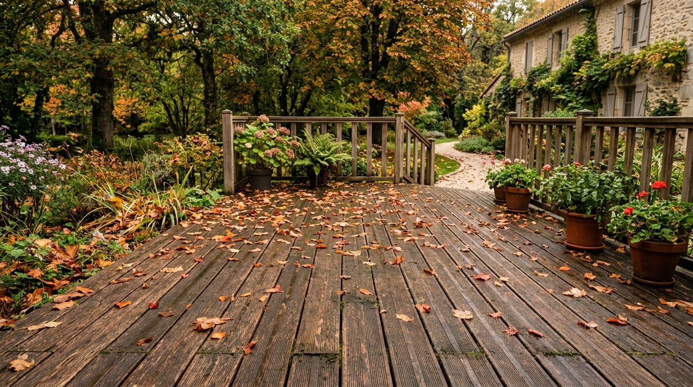 Jai Pose Ma Terrasse En Composite Sur Des Lambourdes En Bois Pour Economiser Au Deuxieme Automne Jai Compris Ce Qui Se Passait Sous Les Lames Featured