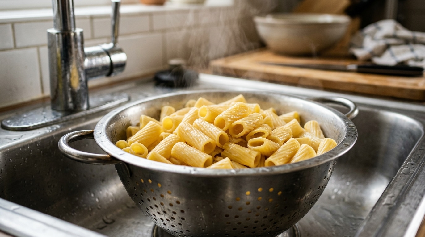 Jai Toujours Egoutte Mes Pates De La Meme Facon Un Chef Italien Ma Explique En Dix Secondes Pourquoi Elles Finissaient En Bloc Collant Featured