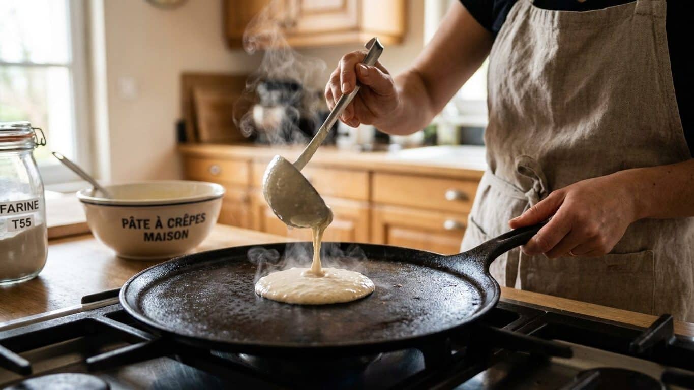 Je graissais ma poêle entre chaque crêpe depuis vingt ans : un crêpier m'a montré que je ne le faisais pas du tout au bon ...