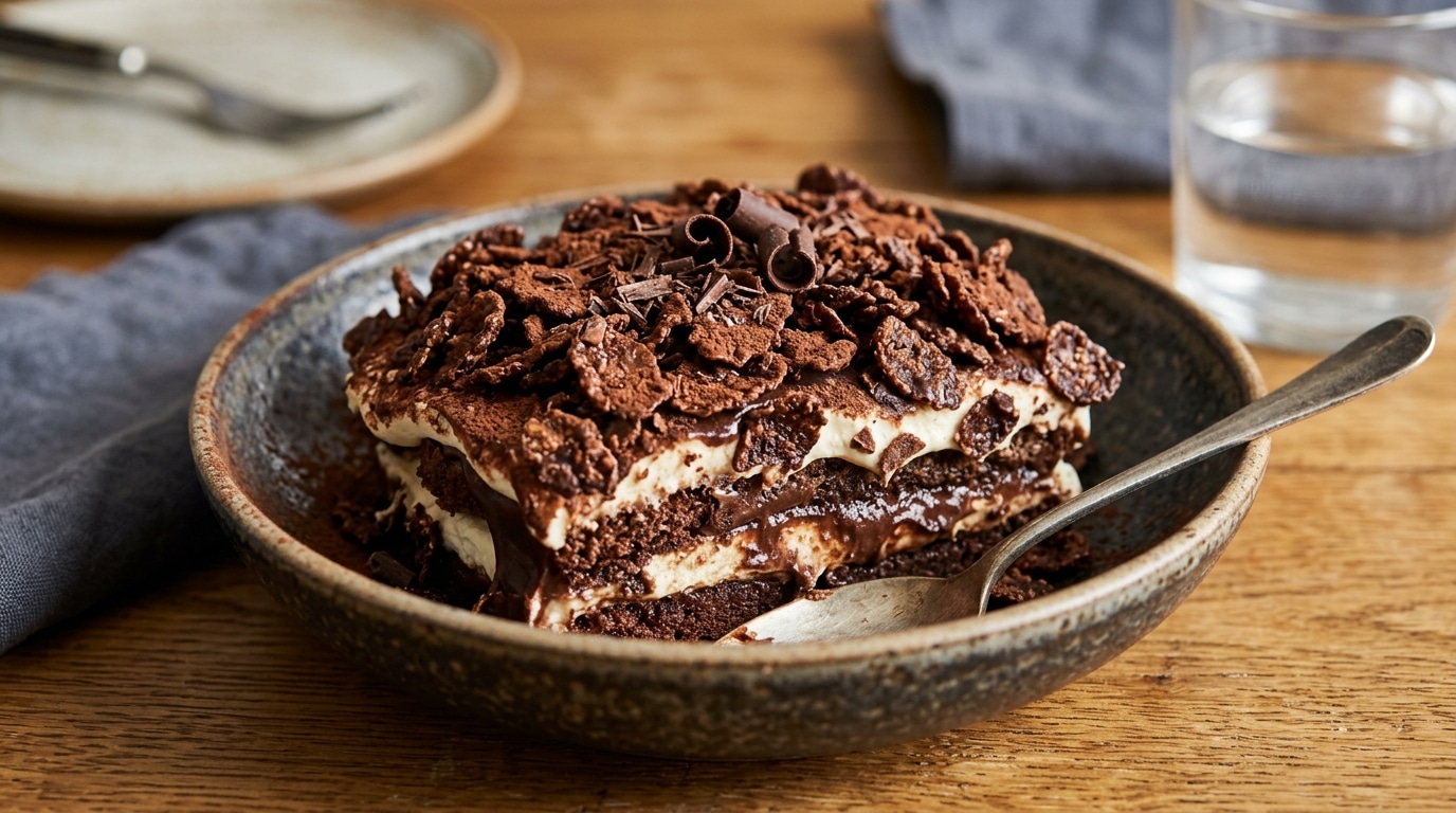 Je Naimais Pas Le Tiramisu Au Cafe La Version Tout Chocolat Coiffee De Cereales Croquantes A Laquelle Personne Ne Peut Resister Featured
