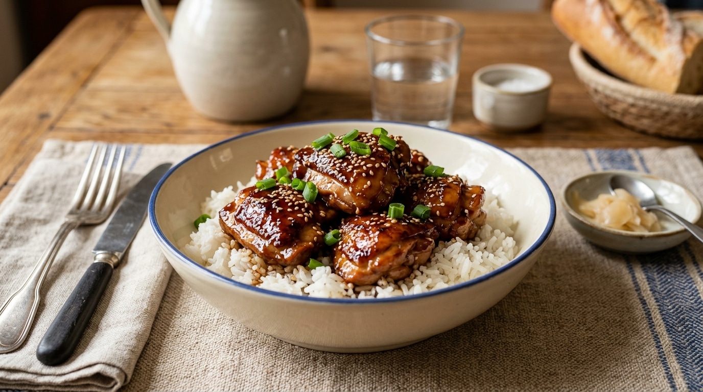 Je Ne Cuisine Plus Jamais Mon Poulet Autrement La Recette Teriyaki Miel Soja Delicieusement Laquee Featured