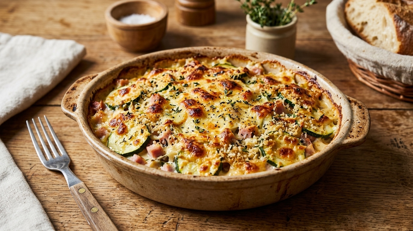 Je Ne Sais Plus Quoi Preparer Le Soir Depuis La Rentree Le Gratin Courgettes Jambon Qui Passe Toujours Sans Bechamel A Surveiller Featured