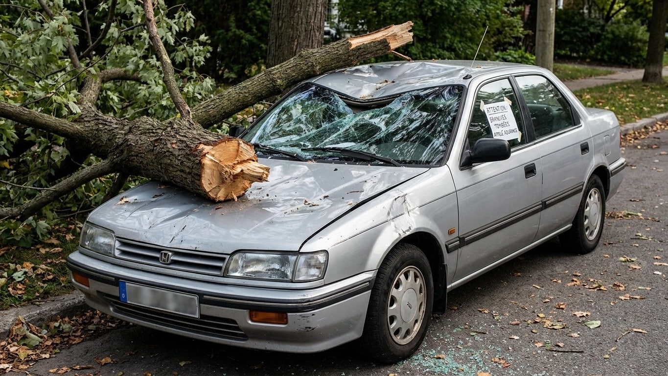 « Je pensais que l'arbre tombé sur ma voiture serait forcément payé par celui qui le laissait pencher » : à l'expertise, o...