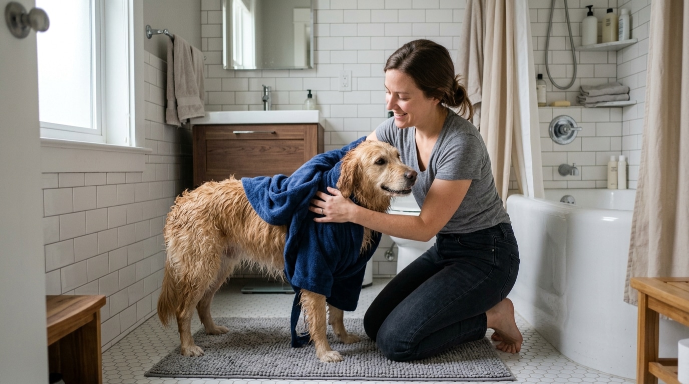 Jessuyais Mon Chien Avec Une Vieille Serviette De Bain Le Jour Ou Jai Enfile Ce Peignoir A 699 E Jai Compris Ce Que Le Poil Gardait Encore Featured