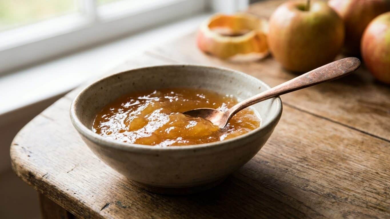 La confiture de pomme des anciens ne demandait ni gélifiant ni jus de citron, et c'est l'épluchage qui faisait tout