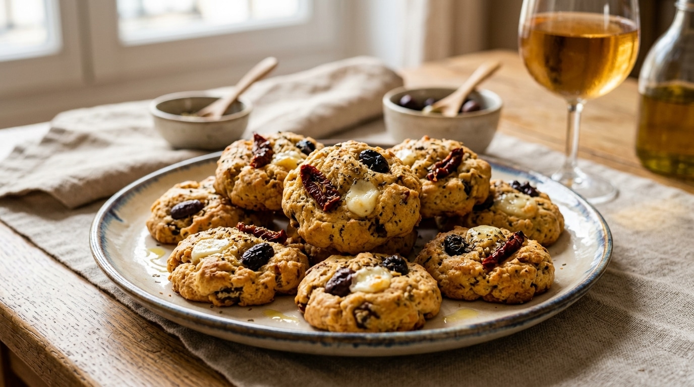 La Pate A Cookies Passe Au Sale Avec Des Tomates Sechees Des Olives Et De La Mozza Une Idee Inattendue Pour Changer Lapero Featured