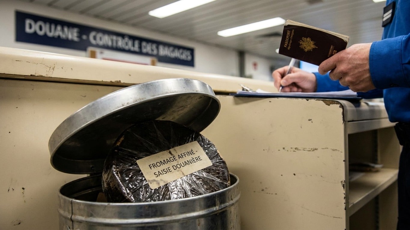 Le jour où j'ai présenté le fromage acheté sur un marché au retour de vacances : la poubelle scellée sortie derrière le co...