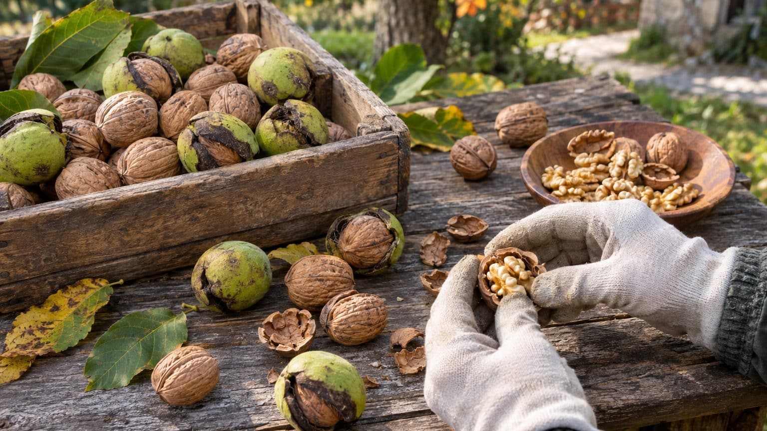 Le noyer ne lâche pas ses noix n'importe quand : si elles tombent dans votre jardin fin septembre, il y a un geste à faire...