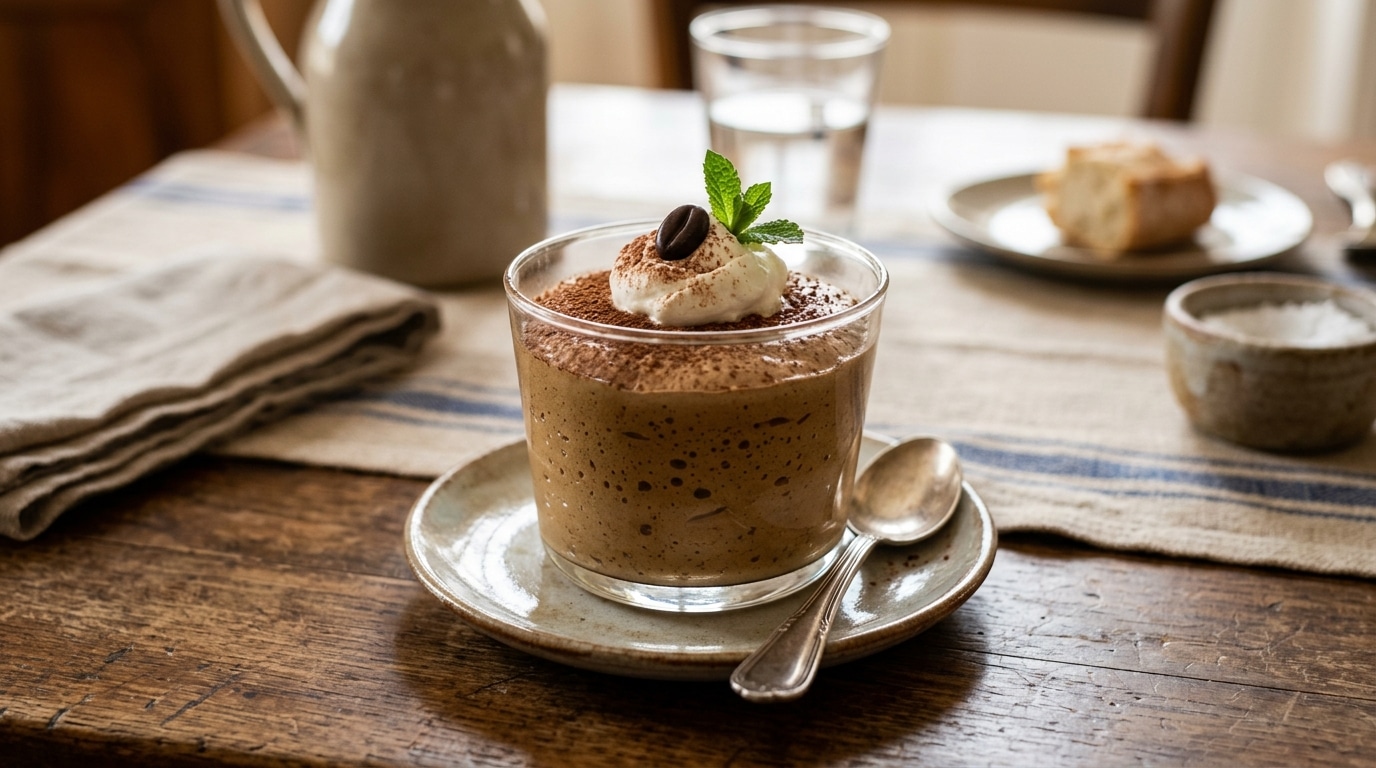 Le Plus Dur Avec Cette Recette De Mousse Au Cafe Sans Cuisson Cest Dattendre Devant Le Frigo Avant De Pouvoir Enfin Y Plonger La Cuillere Featured