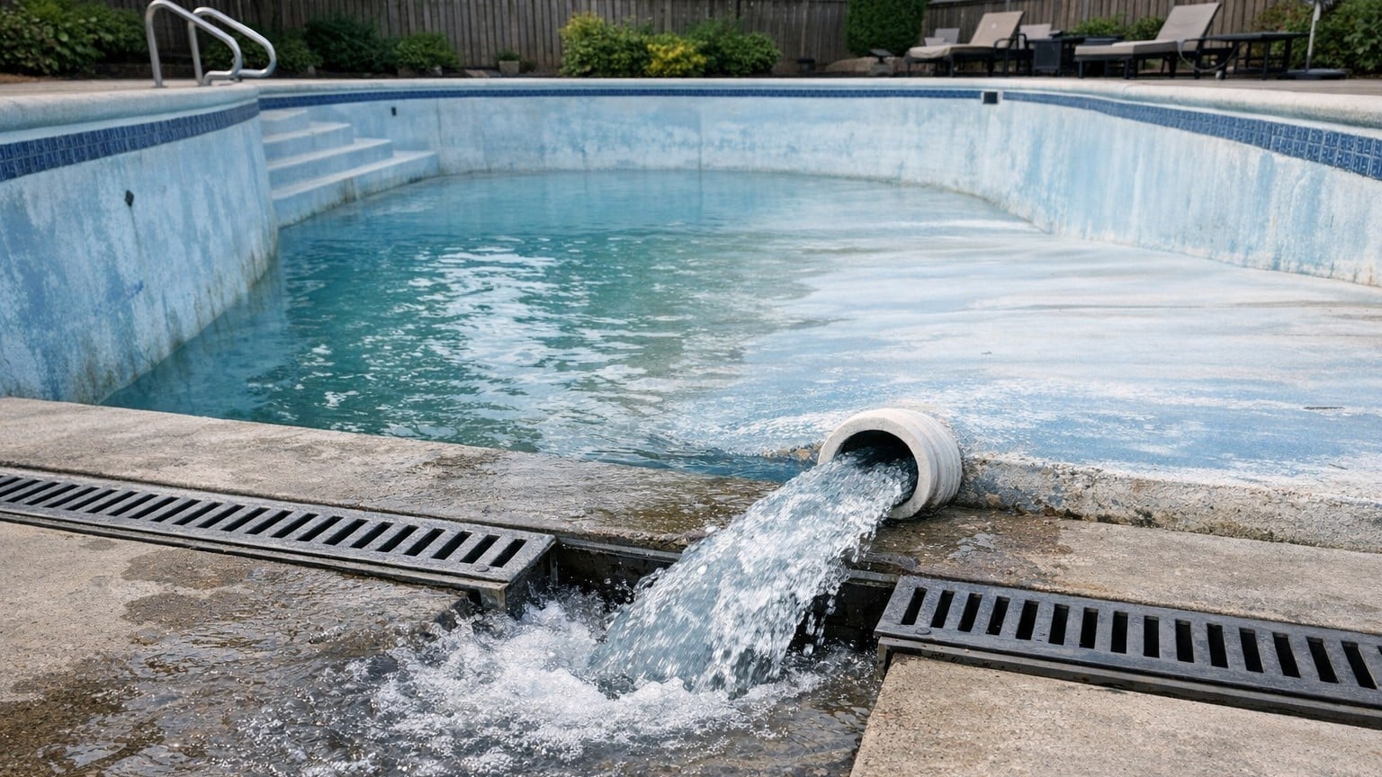 Le service assainissement ne refuse pas la vidange d'une piscine parce qu'elle est trop grande : ce qu'il demande de laiss...