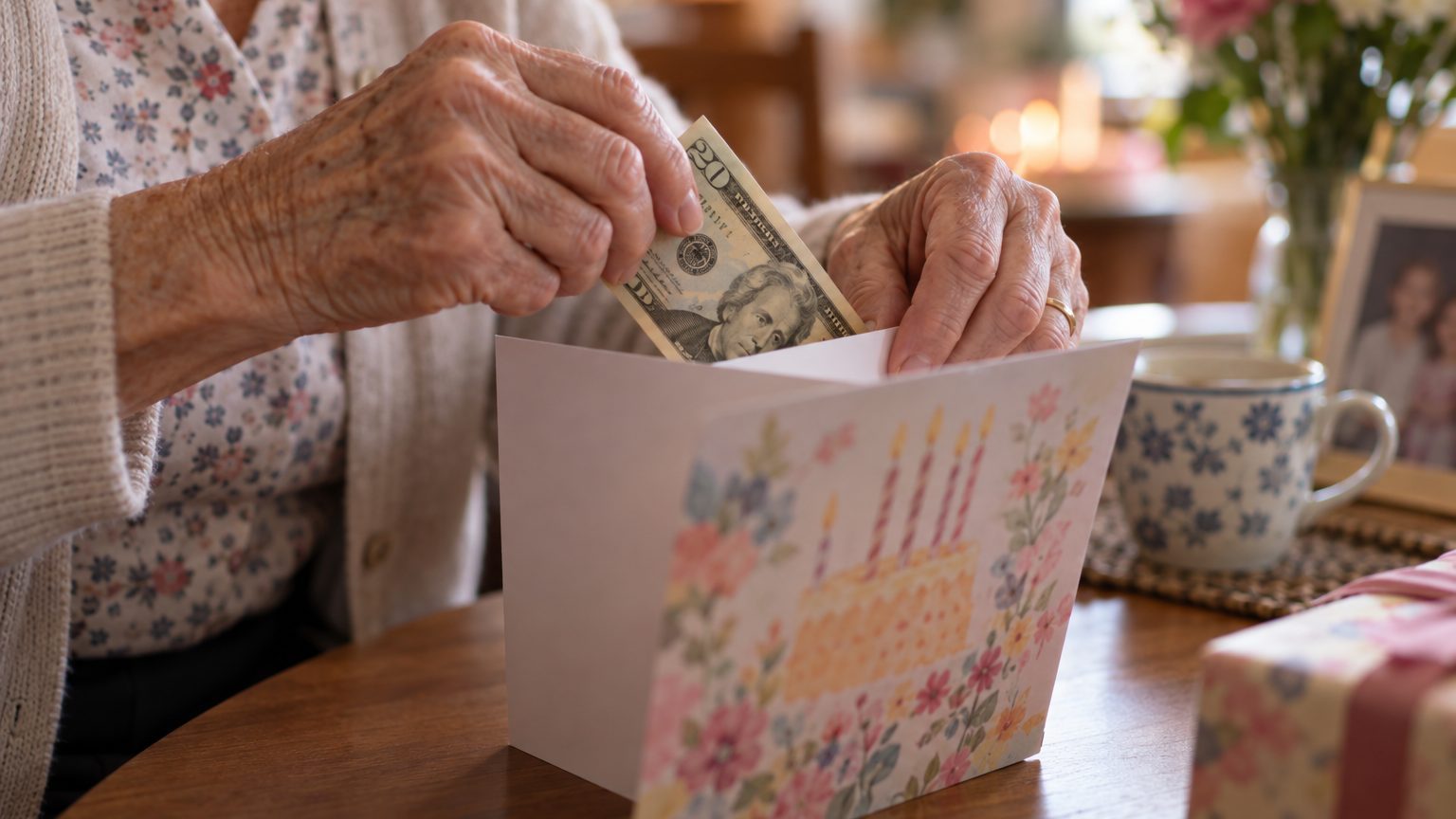Les anciens glissaient toujours un billet dans la carte d'anniversaire des petits-enfants : ils savaient que le notaire n'...