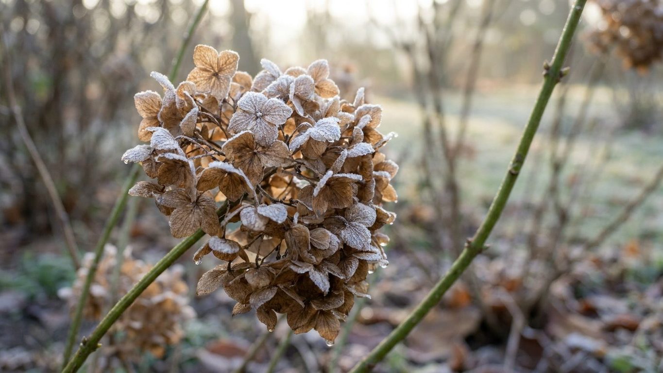 Les anciens ne taillaient jamais leurs hortensias en septembre, et le massif nu de l'été suivant leur donnait raison