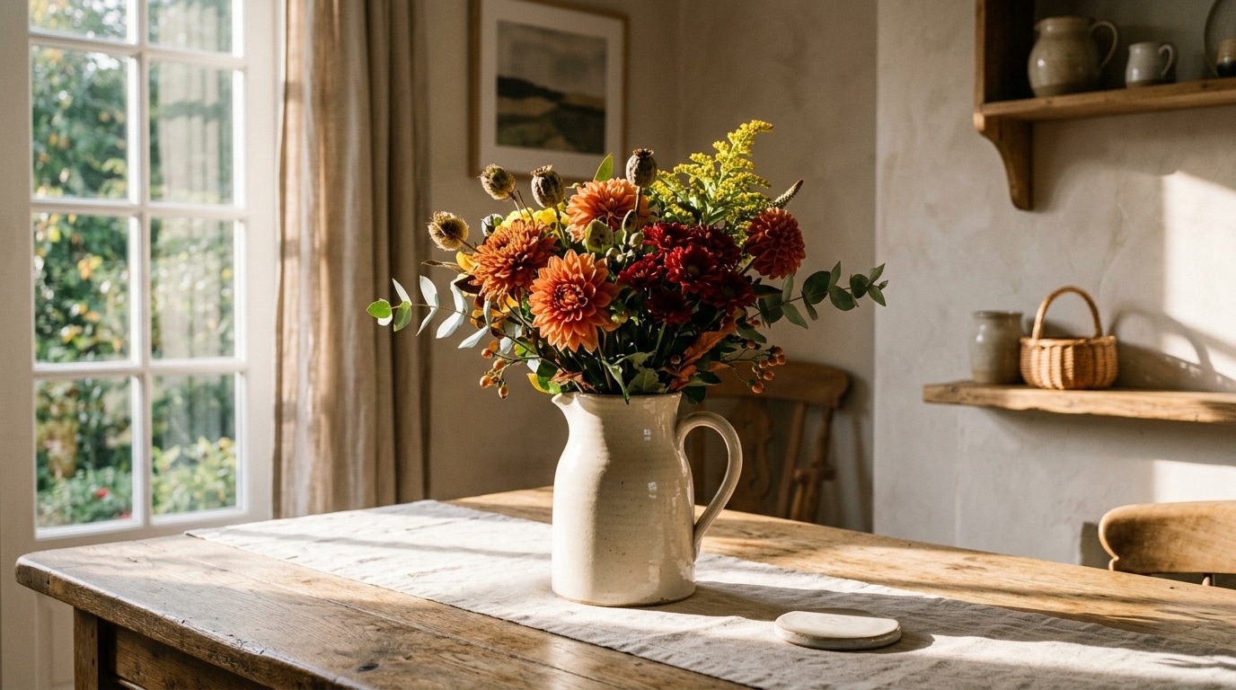 Les Decorateurs Nen Peuvent Plus De Le Repeter Un Bouquet Dautomne Ne Tient Pas Dans Un Vase Featured