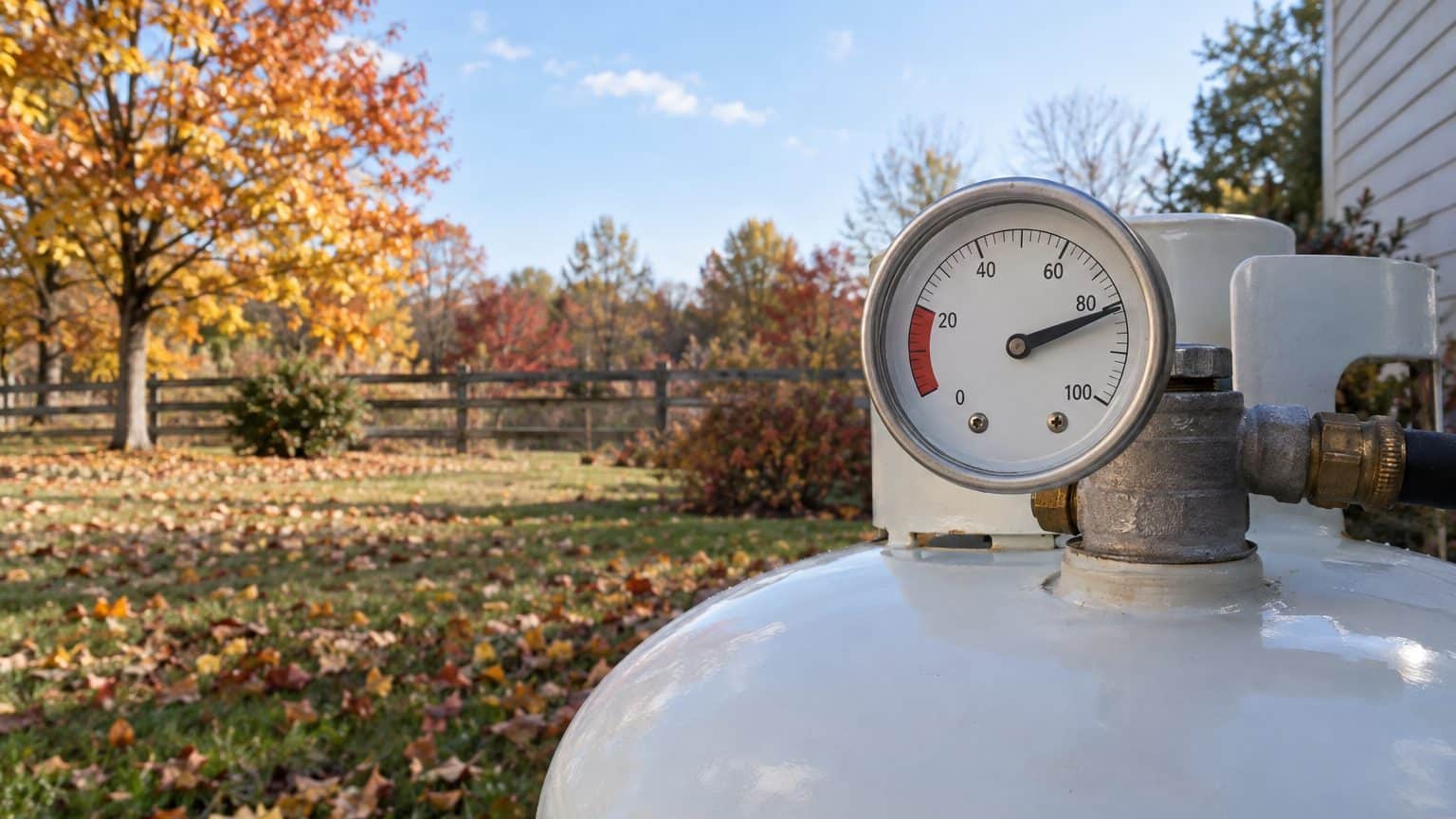 Les livreurs de propane ne remplissent jamais une citerne jusqu'en haut, et ce qu'ils laissent vide sous la jauge n'a rien...