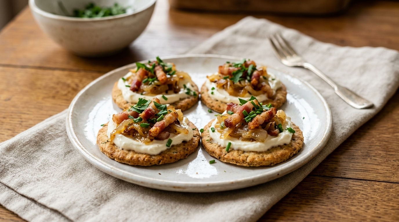 Ma Voisine Ma Supplie De Lui Donner La Recette En Repartant Ces Crackers Oignons Lardons Sont Devenus Ma Signature A Lapero Featured