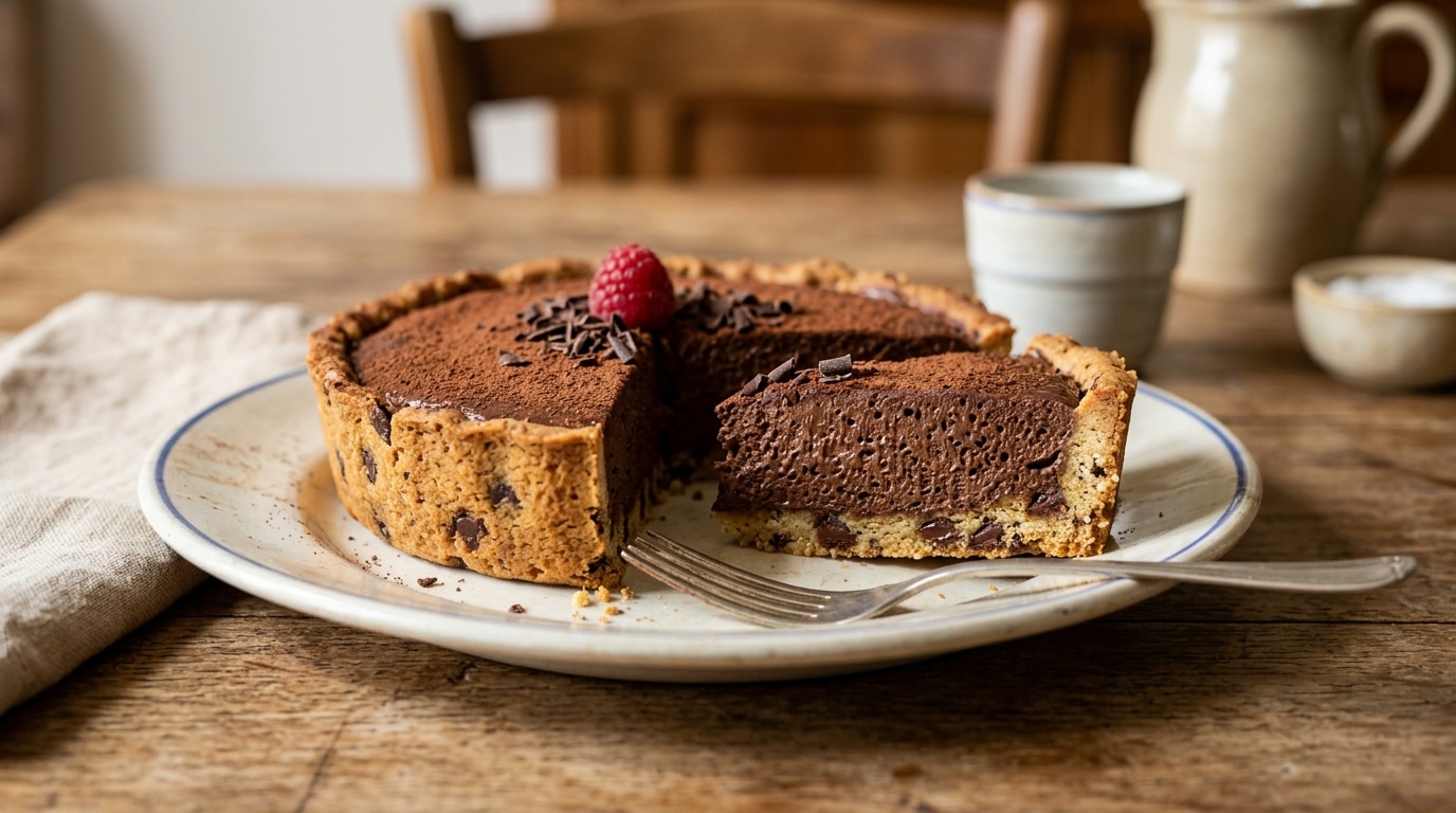 Meme Ma Belle Mere Acariatre A Voulu La Recette Cette Tarte Mousse Au Chocolat Sur Pate A Cookie Fait Croire Que Jai Suivi Des Cours De Patisserie Featured