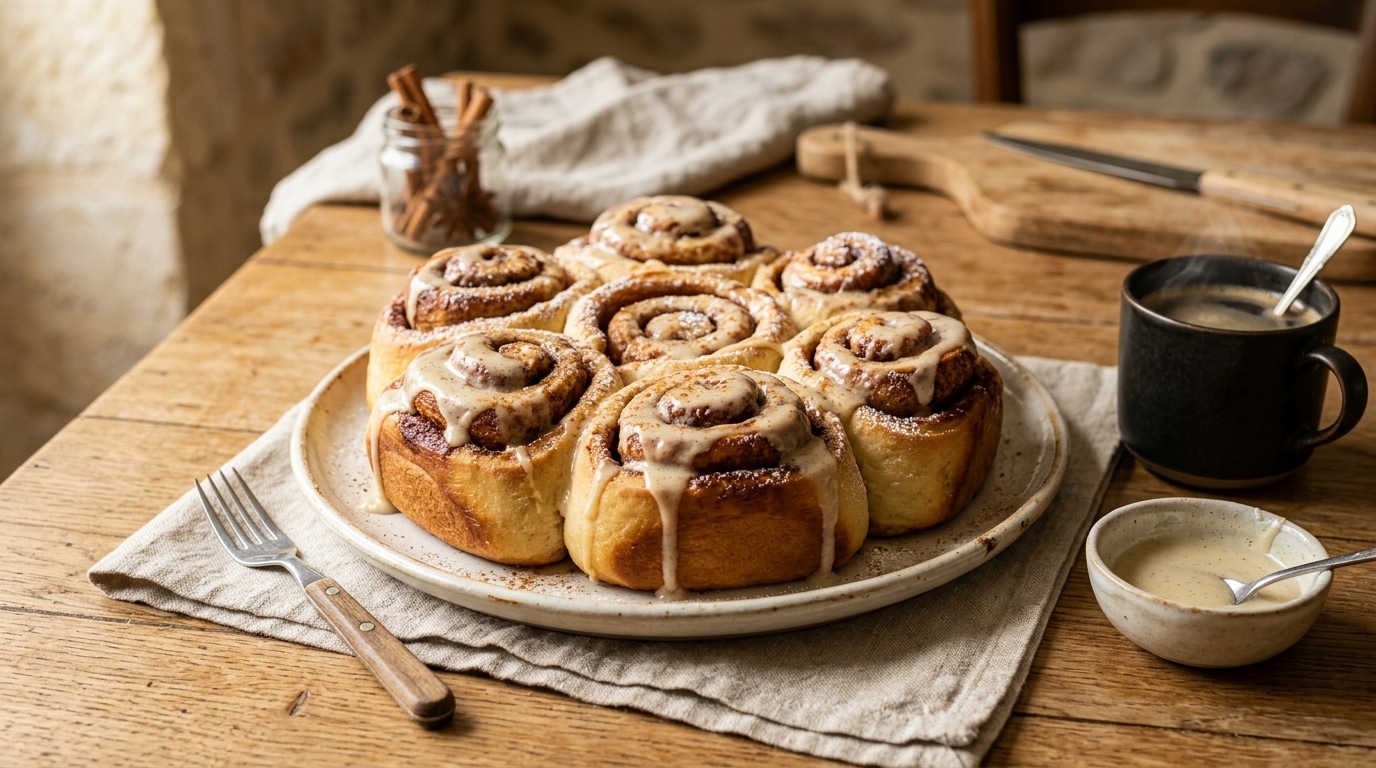 Mon Gouter Prefere De Lautomne Ces Cinnamon Rolls Bluffent Toute La Famille Par Leur Moelleux Et Leur Parfum De Cannelle Featured