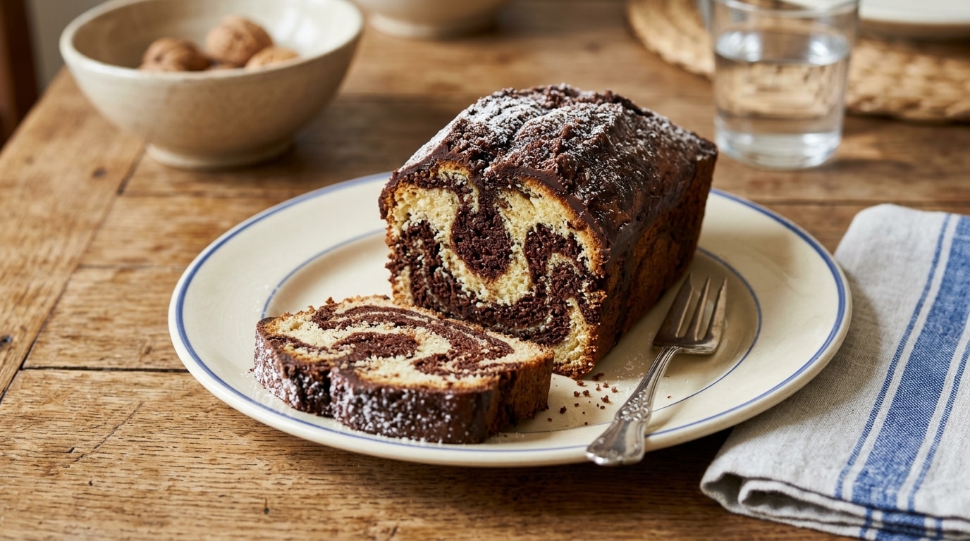 Nos Mamies Le Faisaient Les Yeux Fermes La Version Maison Du Gateau Marbre Chocolat Vanille Savane De Votre Enfance Featured