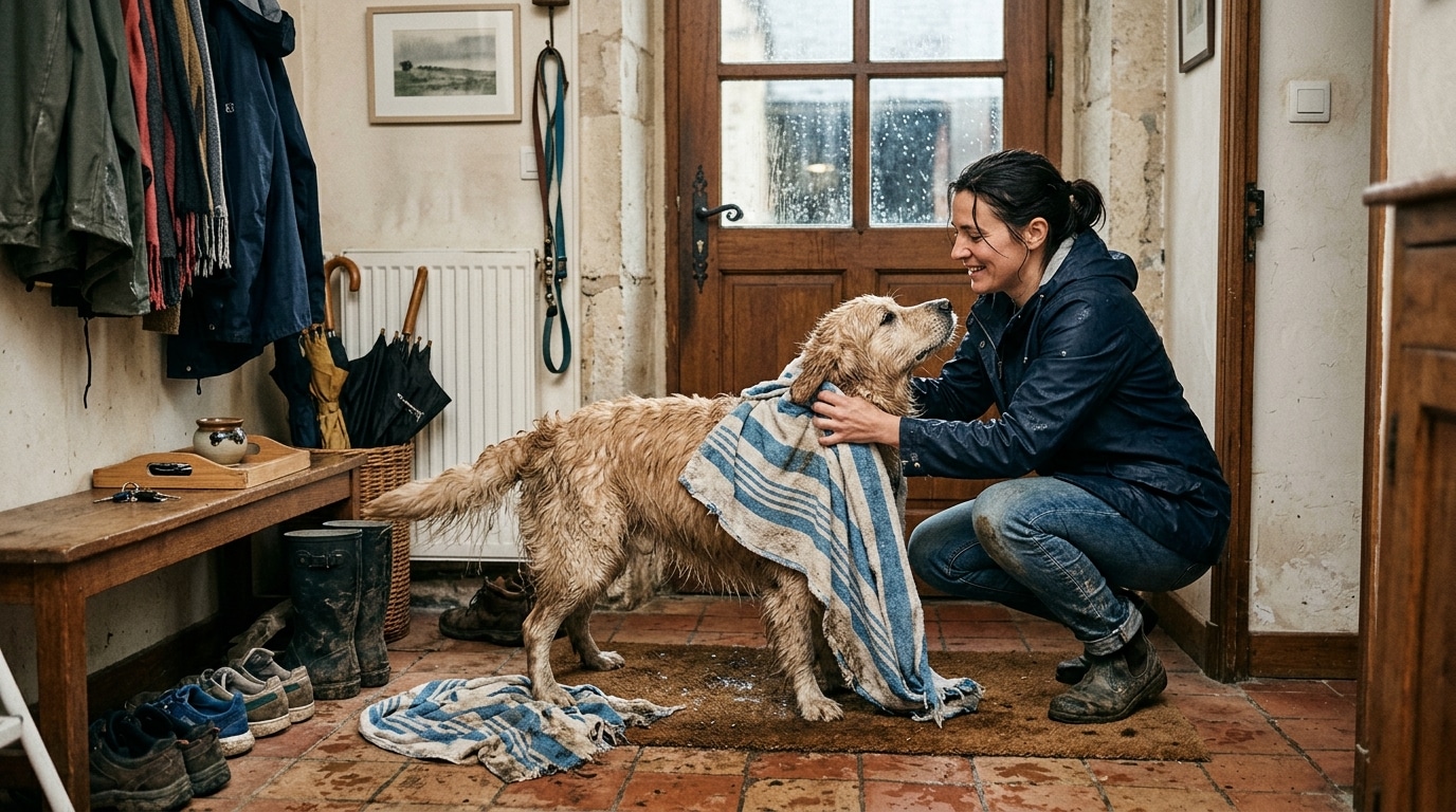 On Sobstine Tous A Frotter Le Chien Mouille Avec Une Vieille Serviette De Bain Ce Reflexe Rallonge Le Sechage Pour Rien Featured