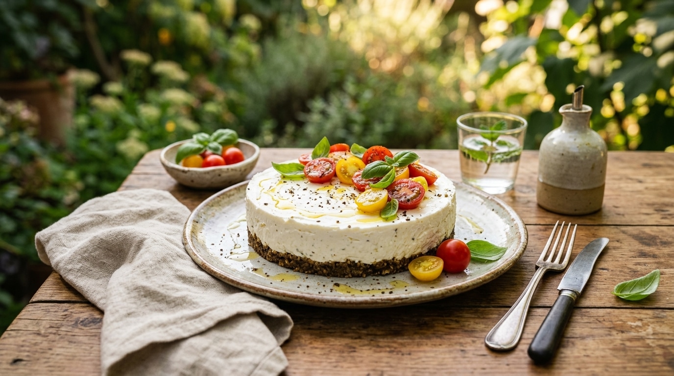 Personne Ne Devine Que Cette Entree Elegante Comme Une Patisserie Est Faite De Chevre Frais De Tomates Cerises Et Sans Aucune Cuisson Featured