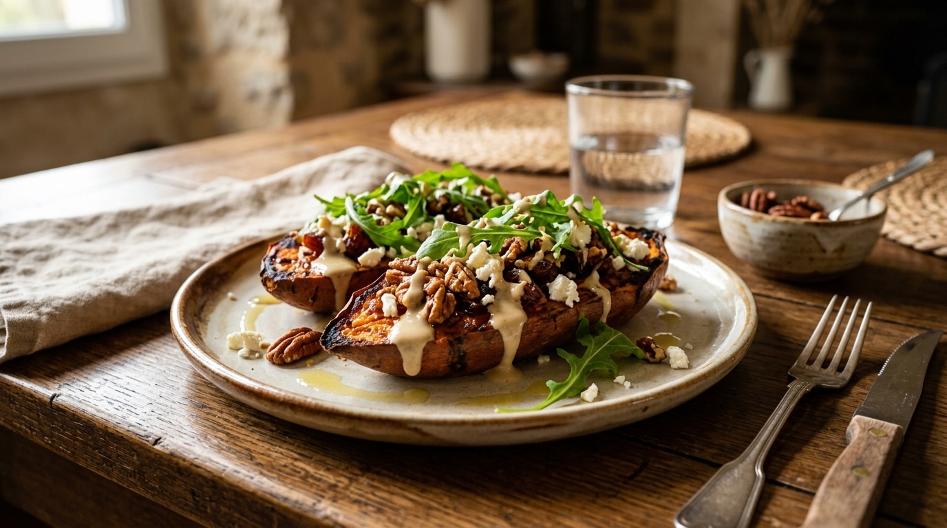Sous La Croute Caramelisee Aux Noix De Pecan La Patate Douce Rotie Devient Un Plat Sucre Sale Qui Envoute Les Premiers Soirs Frais Featured