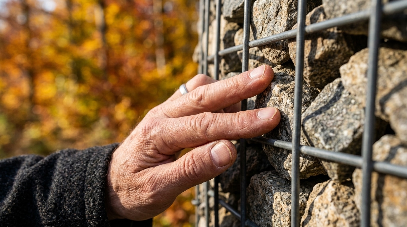 Un Gabion Bien Droit Peut Deja Etre En Train De Ceder Le Geste Des Macons Avant Les Pluies Featured