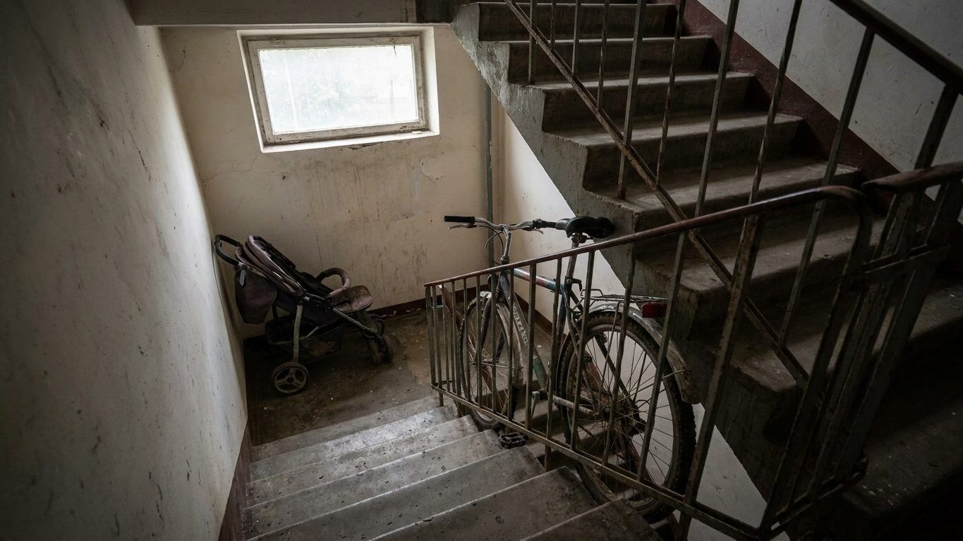 Une poussette et deux vélos stationnent chaque soir au pied des marches : peut-on vraiment les laisser là tout l'hiver ?