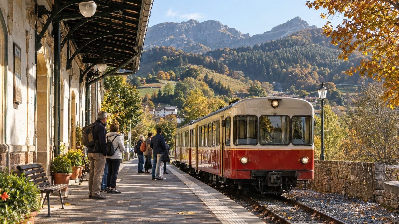 4 degrés de plus qu'à Paris à la Toussaint et pas besoin d'avion : cette ville basque se rejoint en petit train depuis la ...