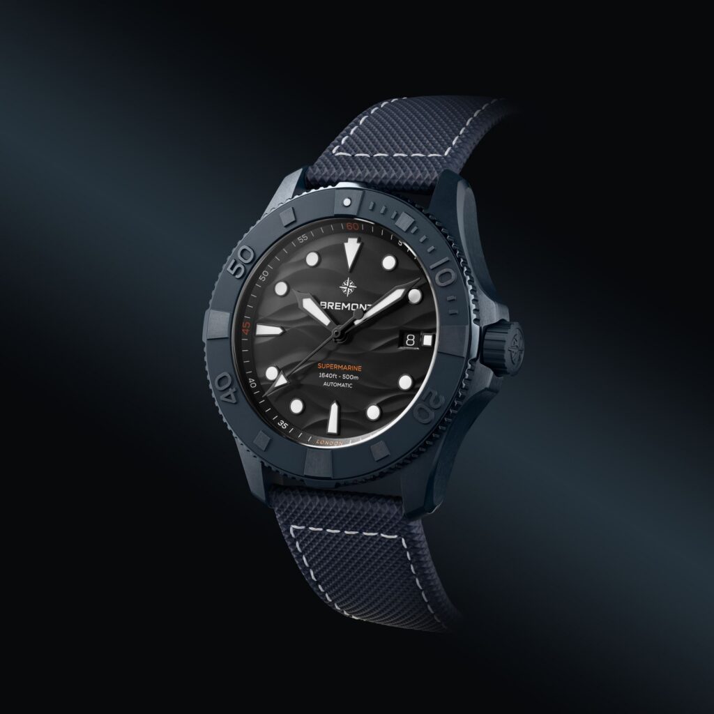 Bremont Sm500 Ceramic Blue Hero Angle L S