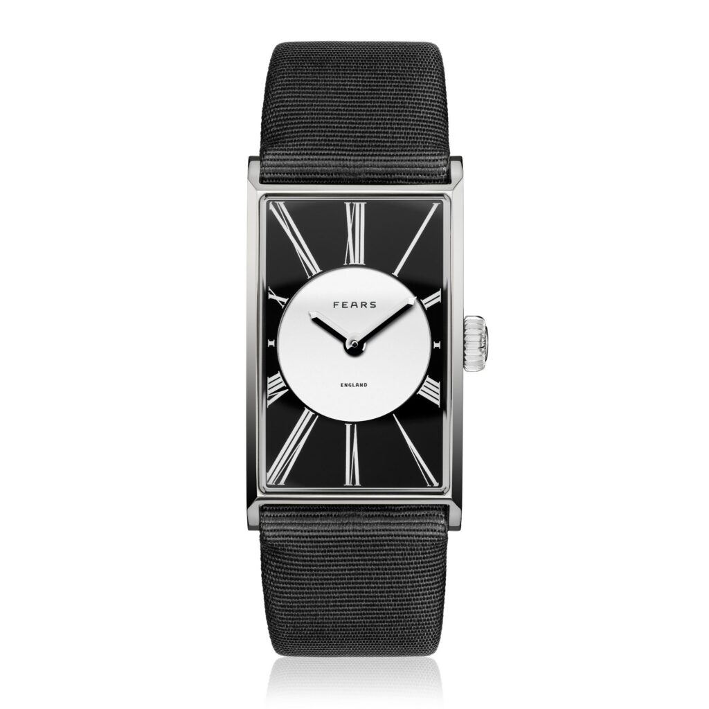 Fears Arnos Opera Black On A Grossgrain Silk Strap Front