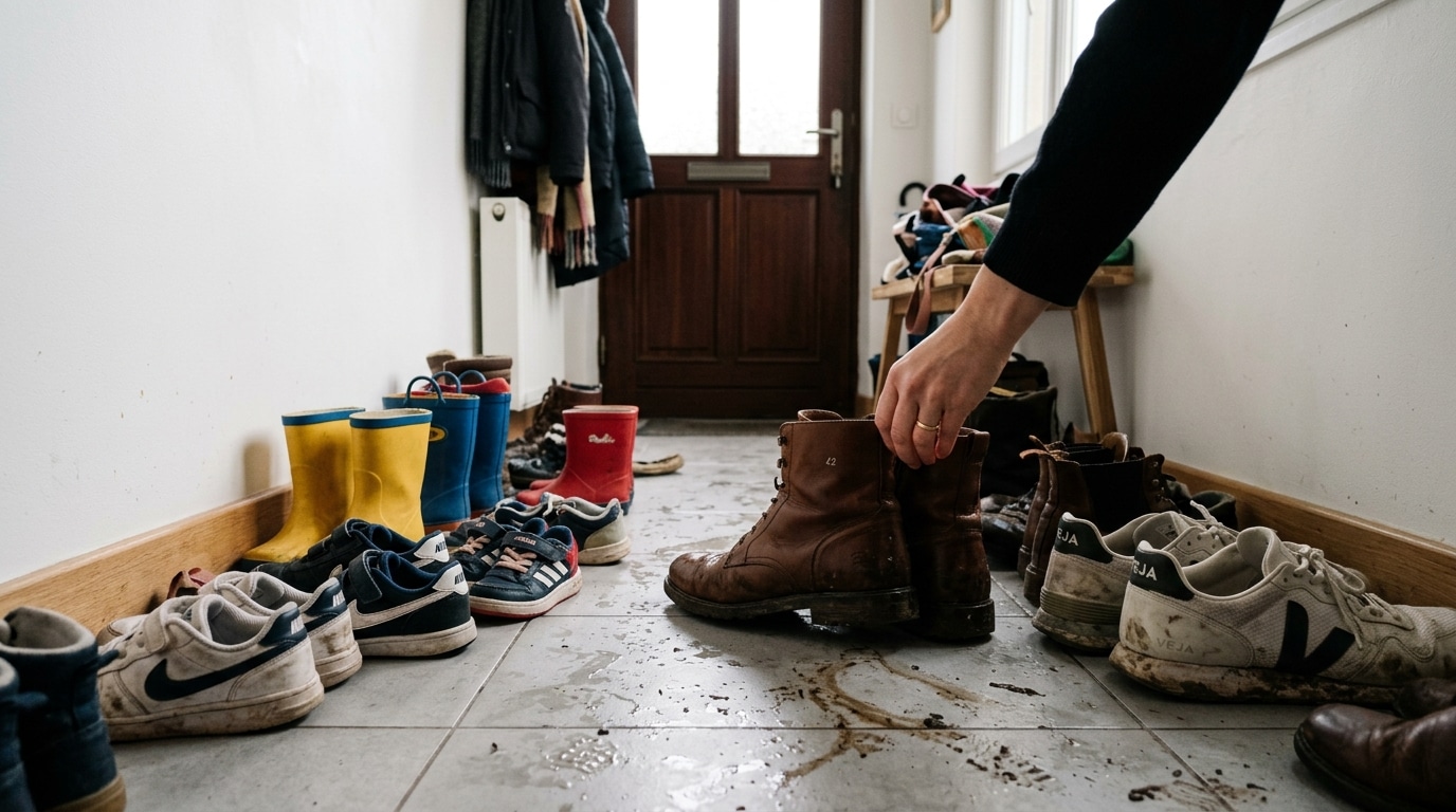 Action A Une Solution Pour Ranger Les Chaussures Dans Les Petites Entrees Sans Les Entasser Encore Humides Au Fond Dun Meuble Ferme Featured