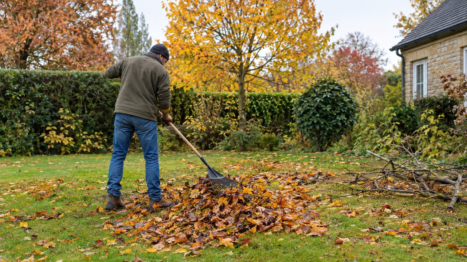 Après le coup de vent, j'ai fait ramasser les branches et les feuilles du jardin par un jardinier et réglé toute la factur...